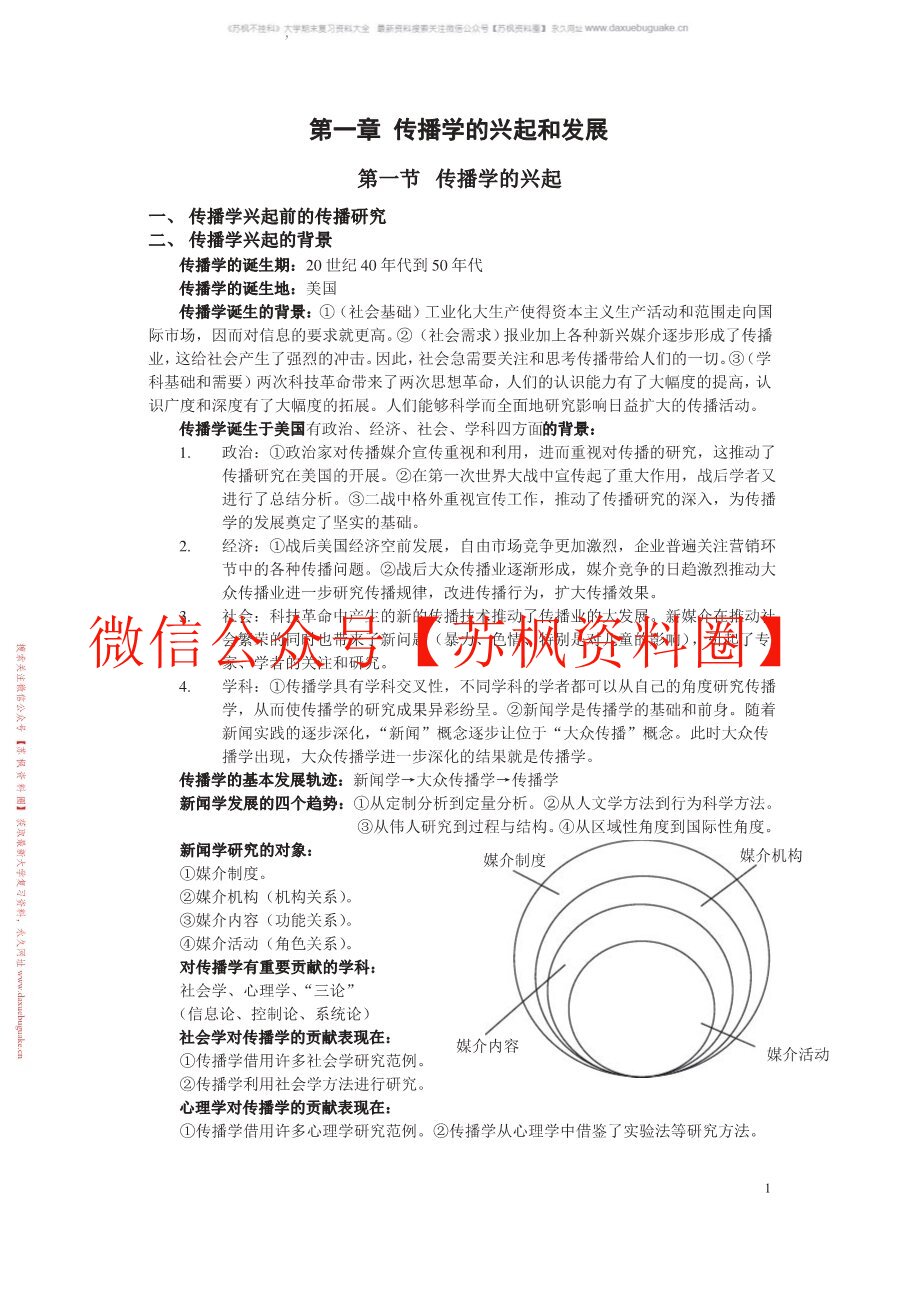 传播学总论
